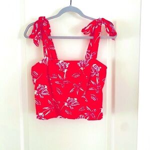 Joie Linen Blend Crop Summer Top